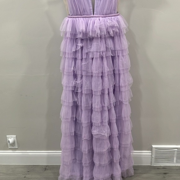SAU LEE Sabrina Gown in Lavender - Picture 6 of 16